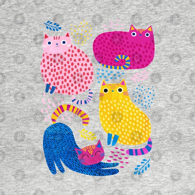 Colourful Kitties by Planet Cat Studio